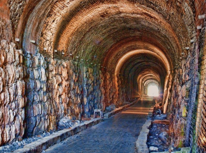 inside of the Western & Atlantic Railroad Tunnel