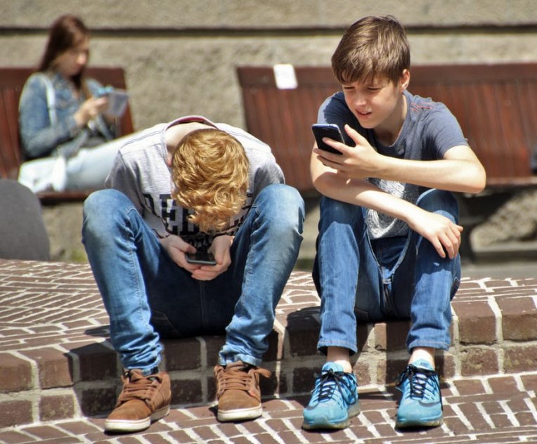 young mobile phone users